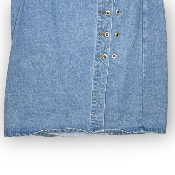 Invisible Brand Denim Jean Fitted Cotton Pencil Skirt Women’s Plus Size 20 - Picture 4 of 11